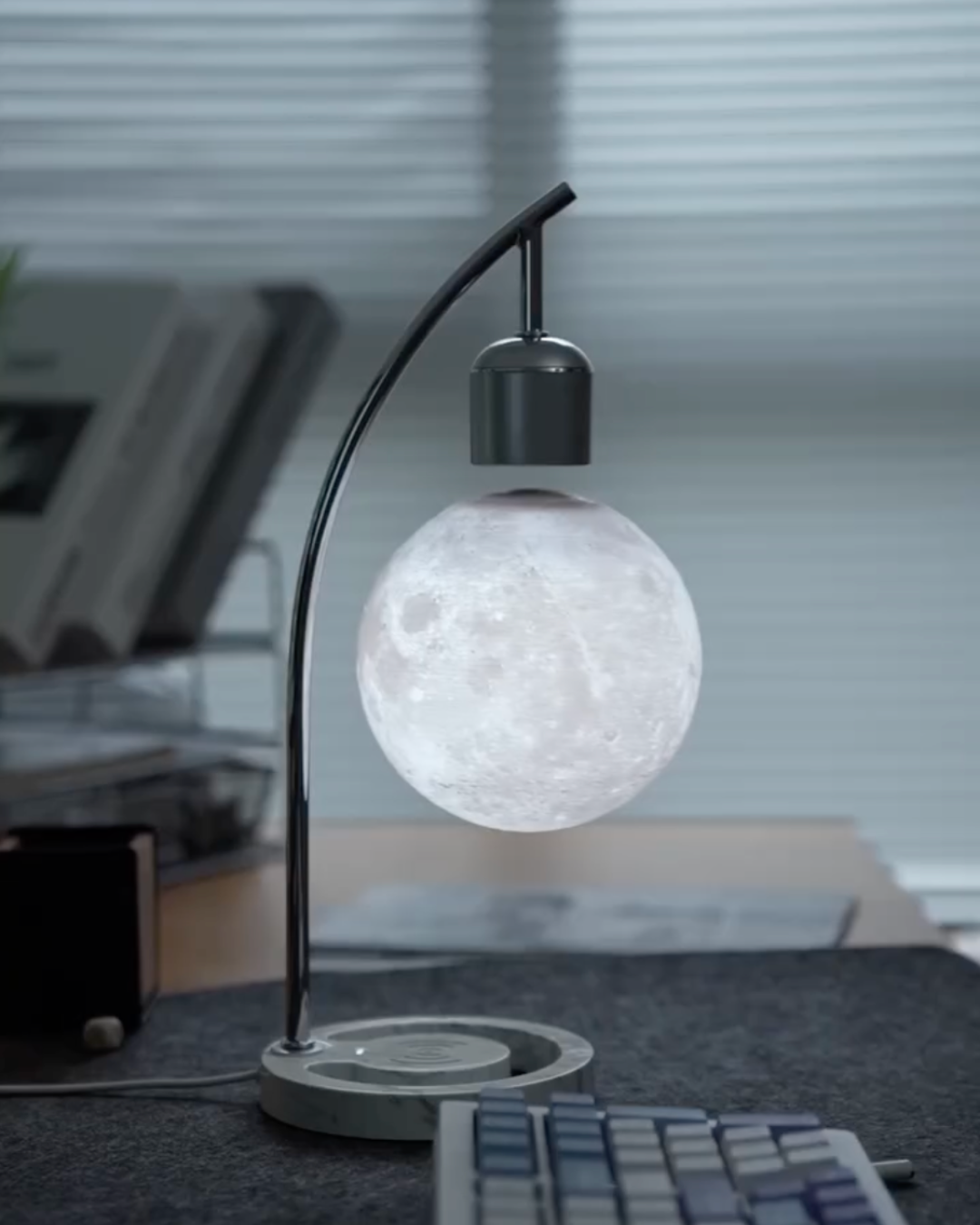 Lunora™ Levitation Moon Lamp with Wireless Charging