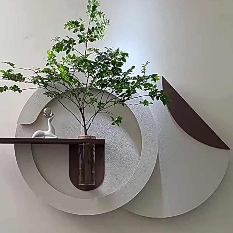 AuraCraft™ Luxe LED Wall Art – Floating Shelf & Ambient Wall Lamp