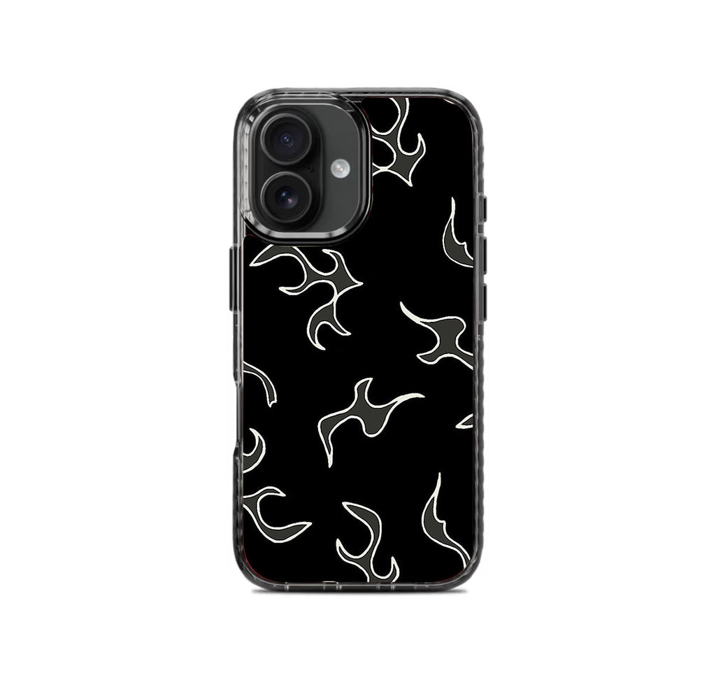 White Flames Pattern Stride 2.0 Phone Case Cover