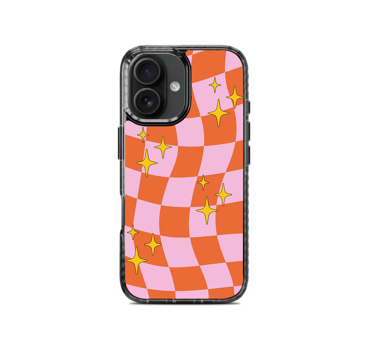 Sparkles Checkers Pattern Stride 2.0 Phone Case Cover