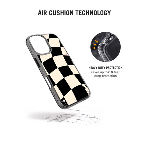 Black Checkers Pattern Stride 2.0 Phone Case Cover