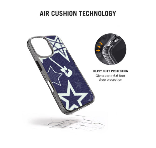 Blue Rock Pattern Print Stride 2.0 Phone Case Cover