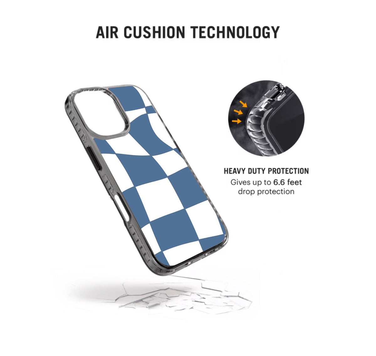 Blue Checkers Pattern Stride 2.0 Phone Case Cover