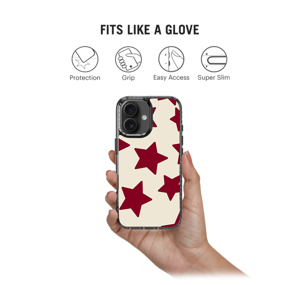 Red Stars Pattern Stride 2.0 Phone Case Cover