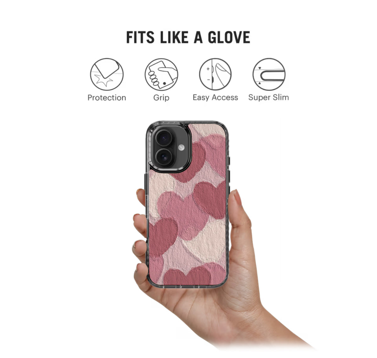 Hearts Aesthetic Pattern Stride 2.0 Phone Case Cover