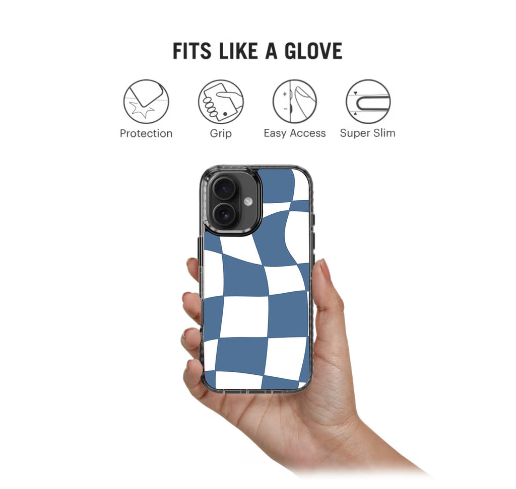 Blue Checkers Pattern Stride 2.0 Phone Case Cover